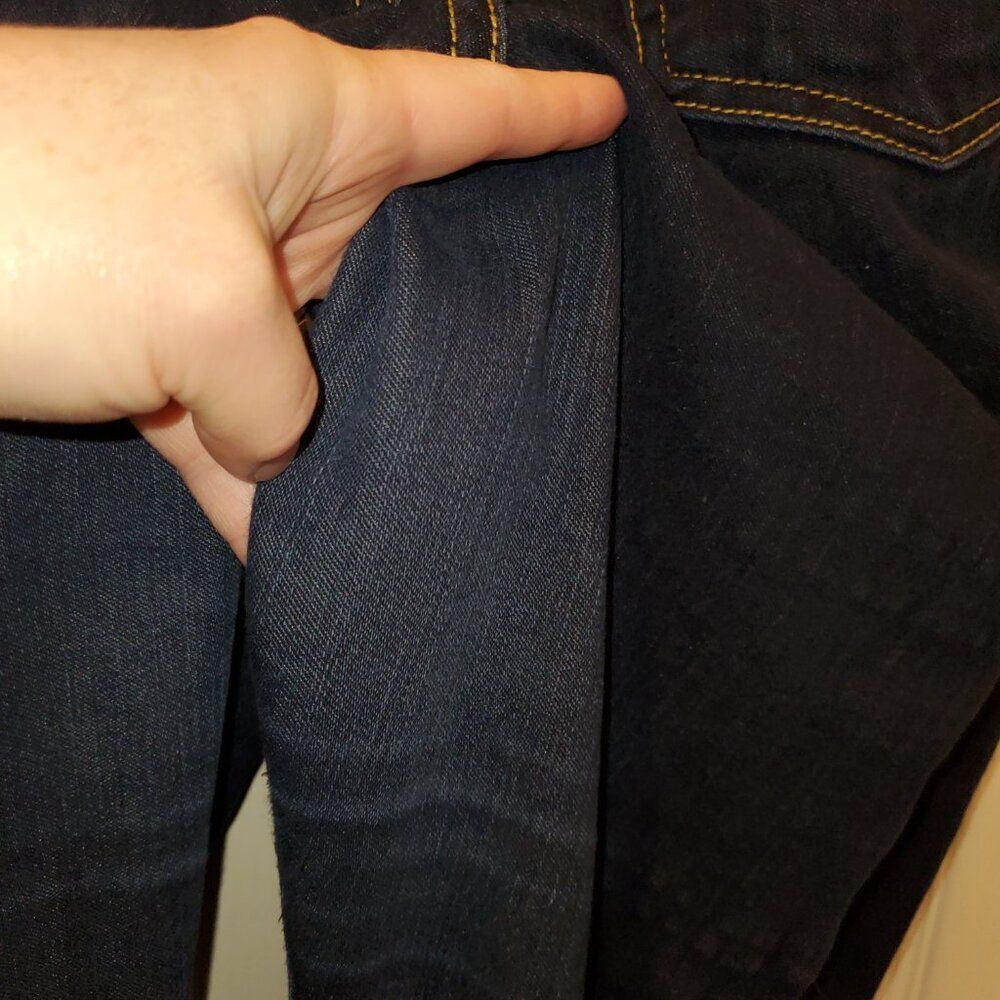 Michael Kors Curvy Girl stretch Jeans w/Gold Button detail -16 - Picture 4 of 8